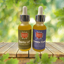 Face oil set for day and night use. Silky moisturizer for dry skin