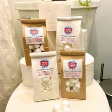 Loo Bombs for your potty. Clean and de-oderize your toilet with these essential oil potty fizzies