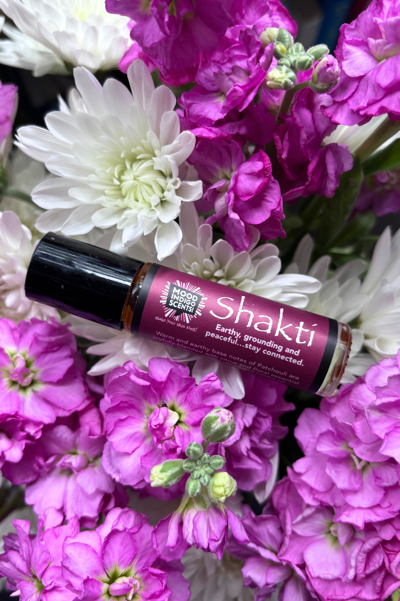 Mood Indigo's Patchouli essential oil roll on, natural perfume