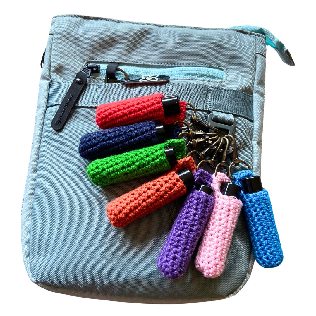 Lip Balm Cozy | Crocheted Lip Balm Holder + Natural Lip Balm