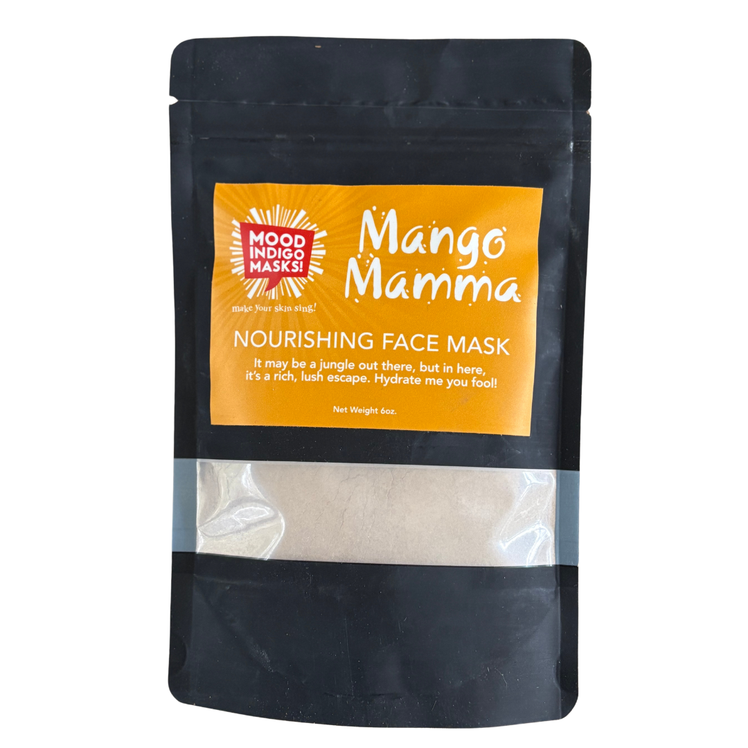 Mood Indigo's rice powder and rhassoul clay, detox skincare face mask