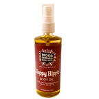 Natural patchouli body oil with hemp seed and kukui nut oil, handcrafted in North Carolina