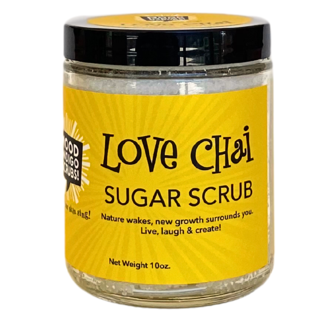 Lemongrass Sugar Scrub for soft. glowing skin. Dry and ashy skincare
