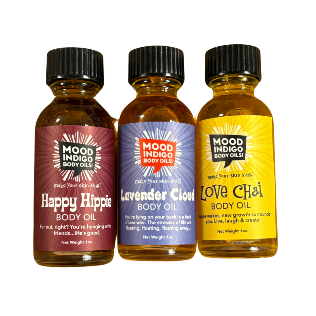 Mini Body Oil Set | Natural Aromatherapy Body Oils — 3 Pack