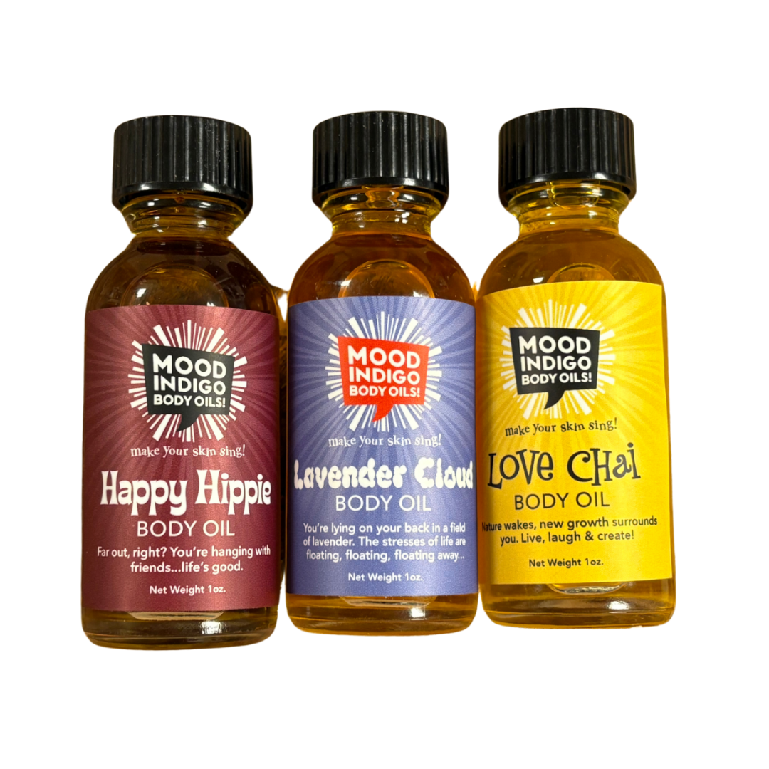 Mini Body Oil Set | Natural Aromatherapy Body Oils — 3 Pack