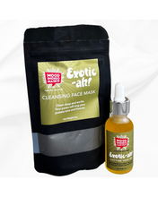 Face oil and mask set for glowing skin