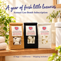 Annual Loo Bomb Subscription, 12 bags in three deliveries with shipping included