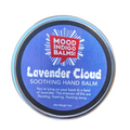 Mood Indigo's Lavender Cloud soothing hand balm tin on a white background