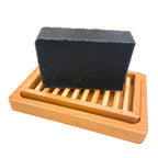 Charcoal Detox Bar Soap. Purify and rejuvenate your skin with this invigorating bar of soap. Scented with Ayurvedic Tulsi essential oil